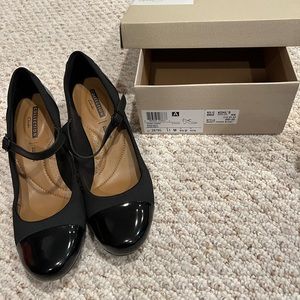 Black Mary Jane pumps worn once!  Size 11 with box